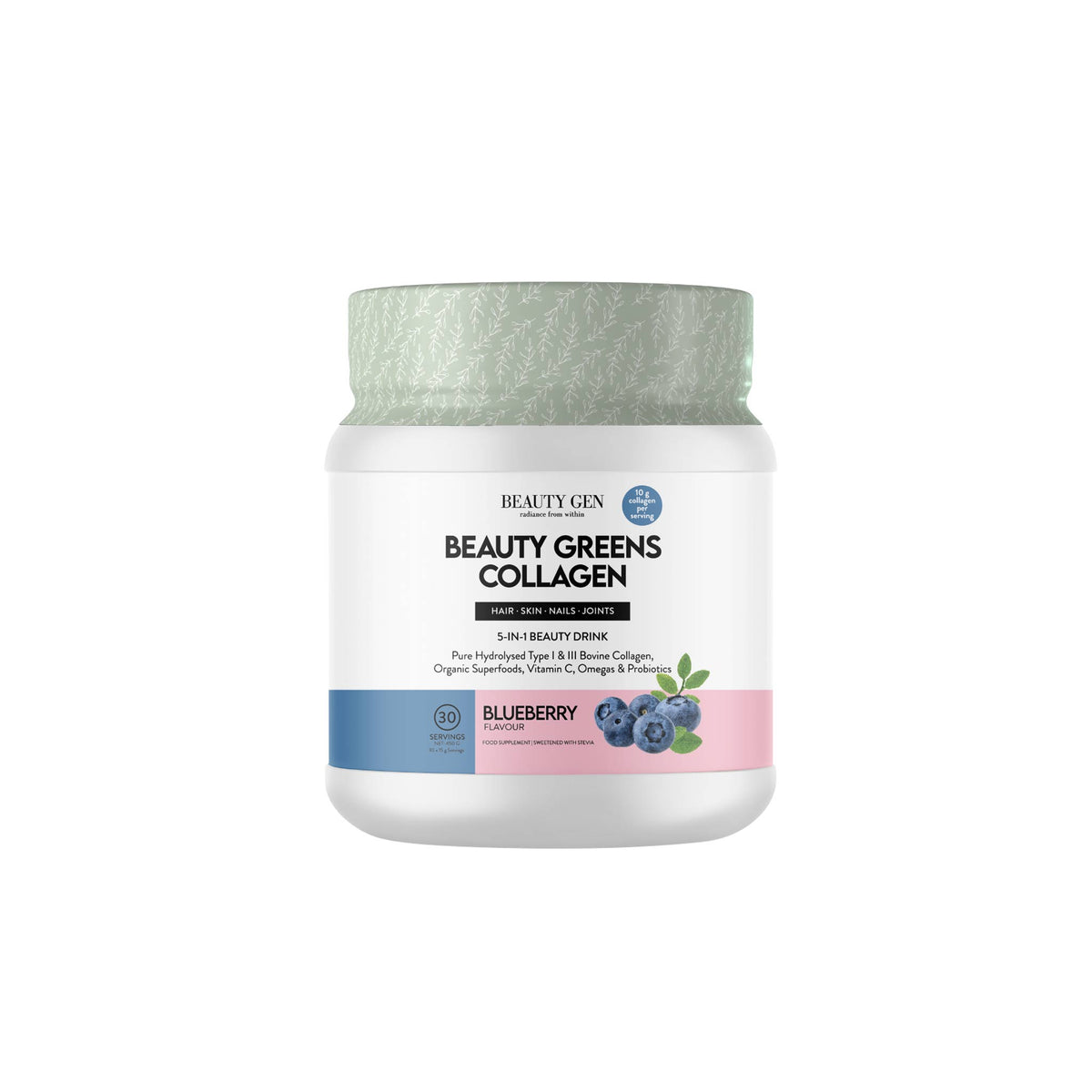 Beauty Gen Beauty Greens Blueberry 450g