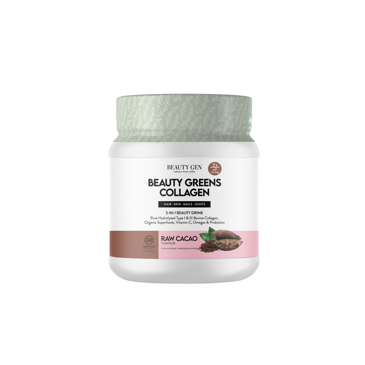 Beauty Gen Beauty Greens Raw Cacao 450g