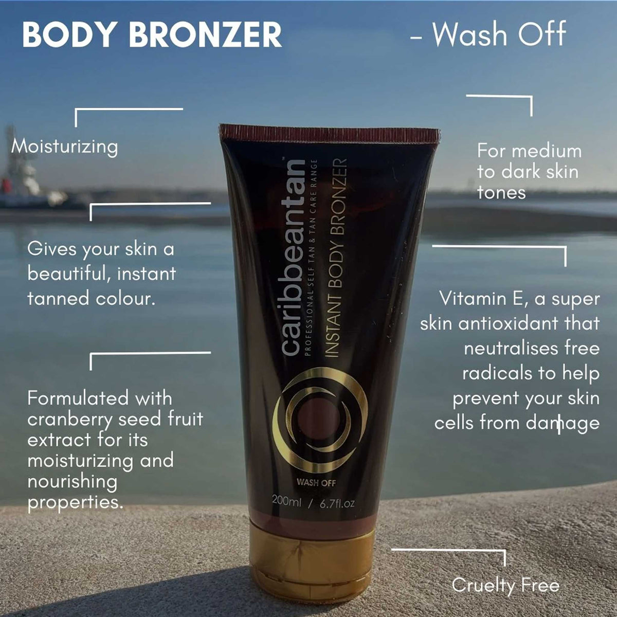 Caribbeantan Instant Body Bronzer Lotion 200ml