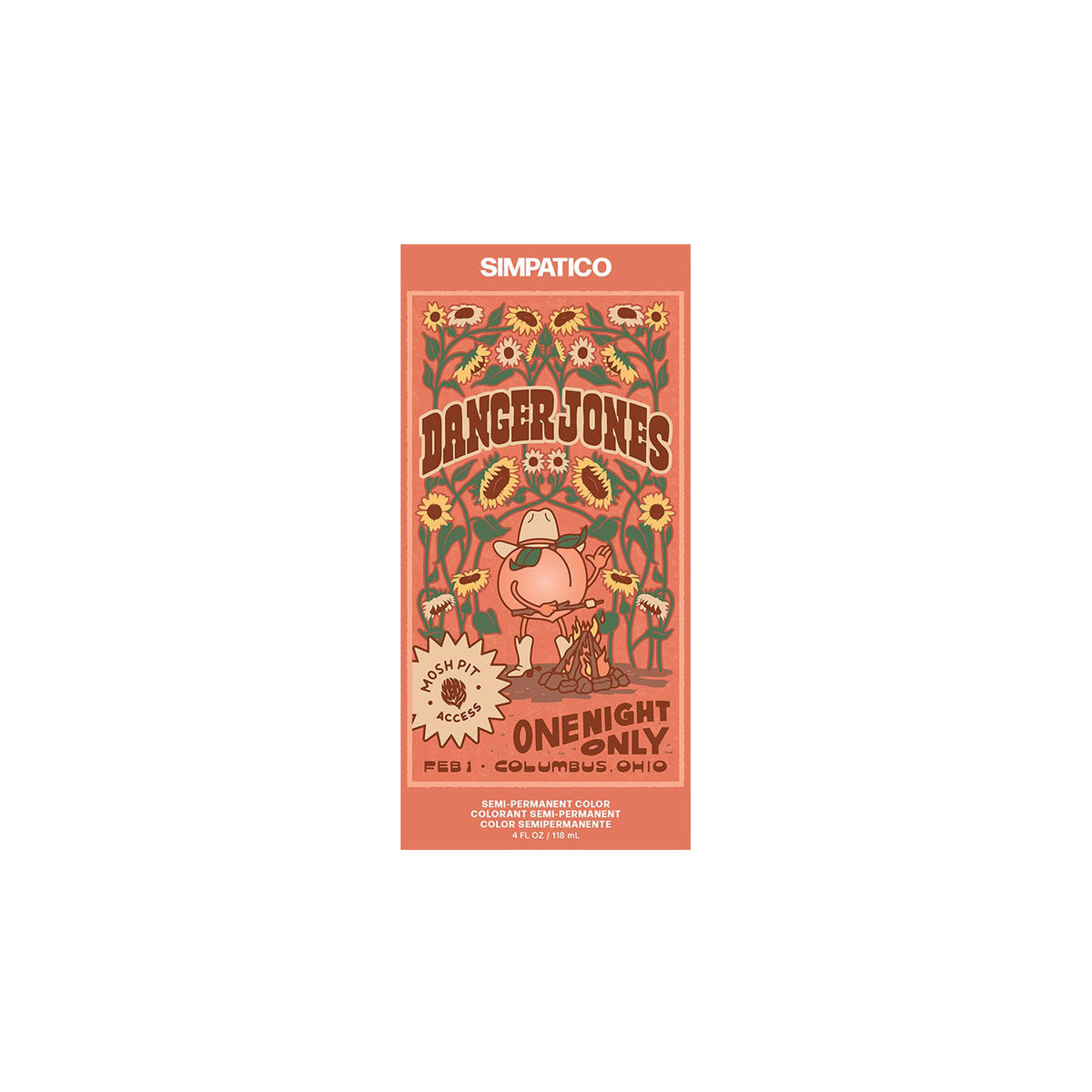 Danger Jones Semi-Permanent Color Simpatico Light Peach 118ml