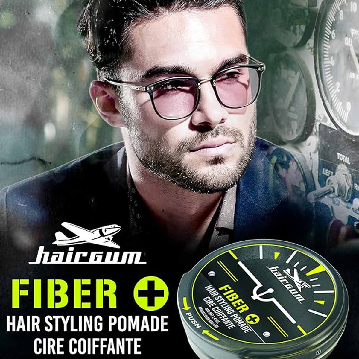 Hairgum Fiber+ Hair Styling Pomade 100g