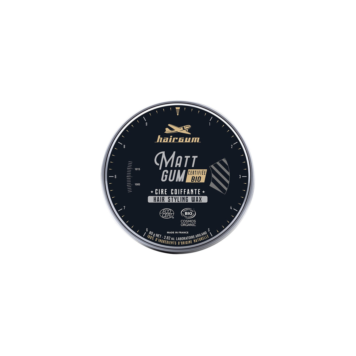 Hairgum Matt Gum Hair Styling Wax Certified Organic 80g