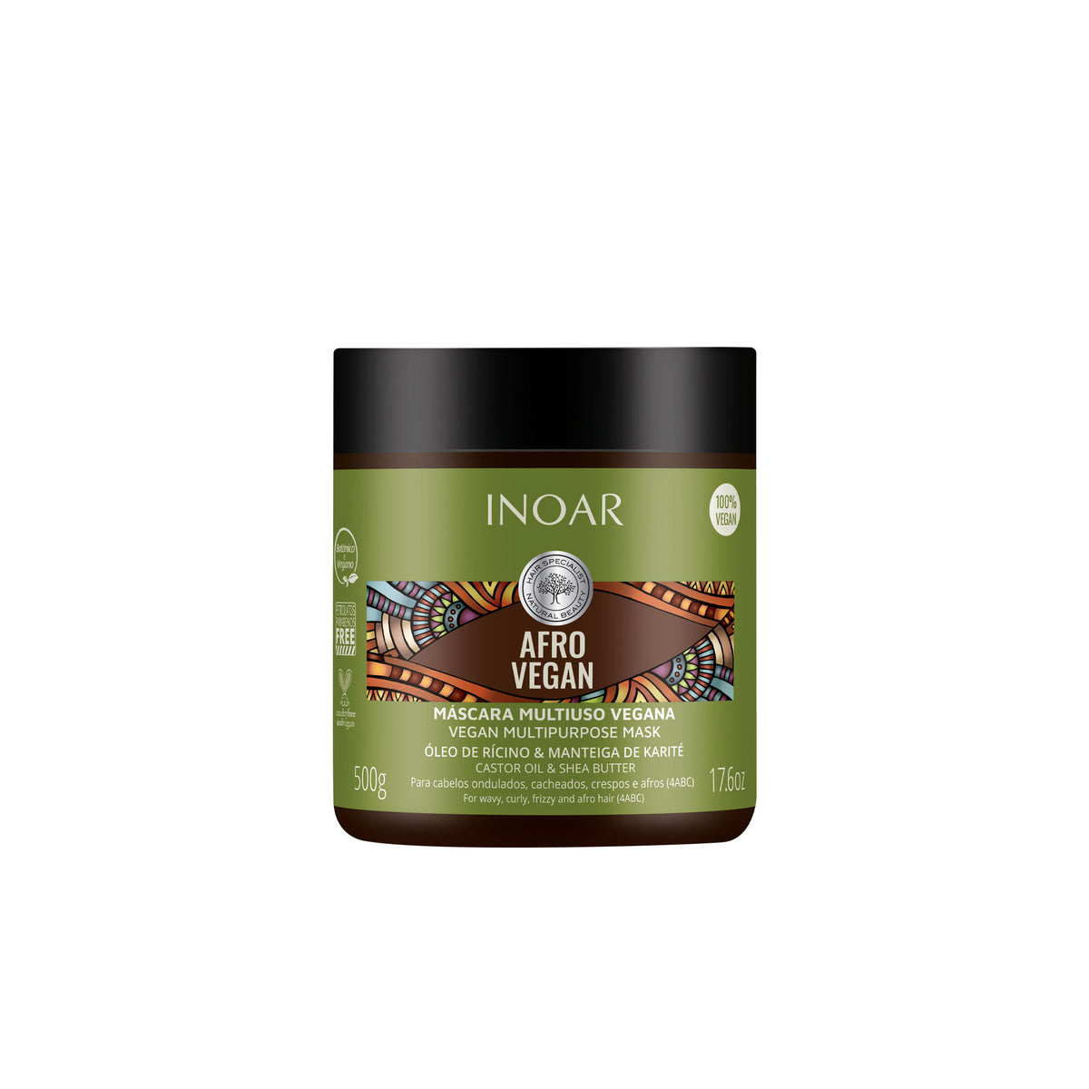 INOAR Afro Vegan Treatment Mask 500g