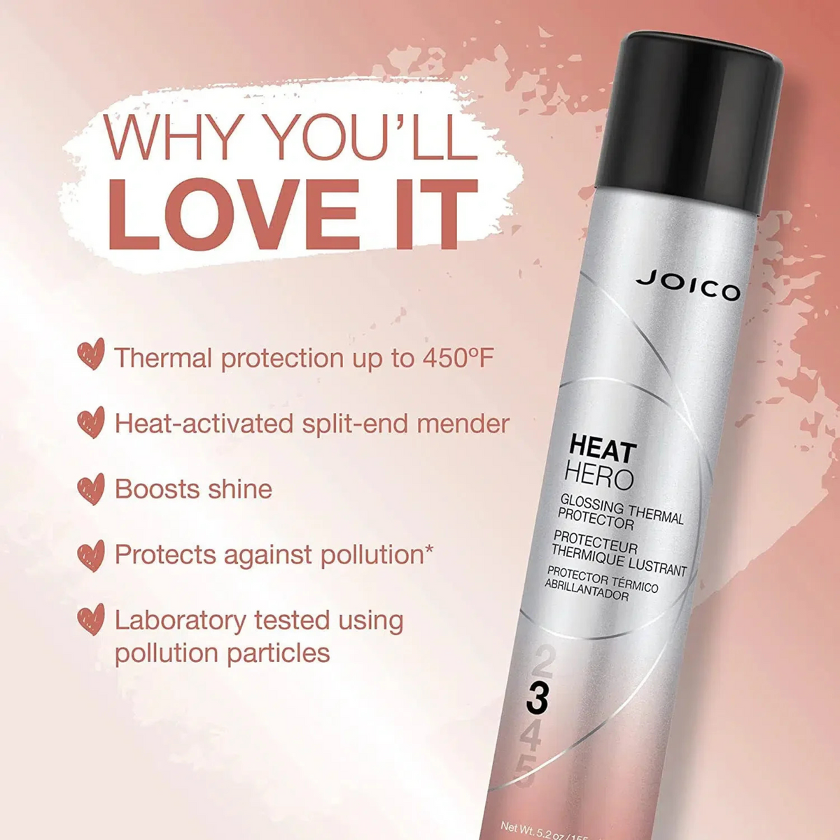 Joico Heat Hero Glossing Thermal Protector 180ml