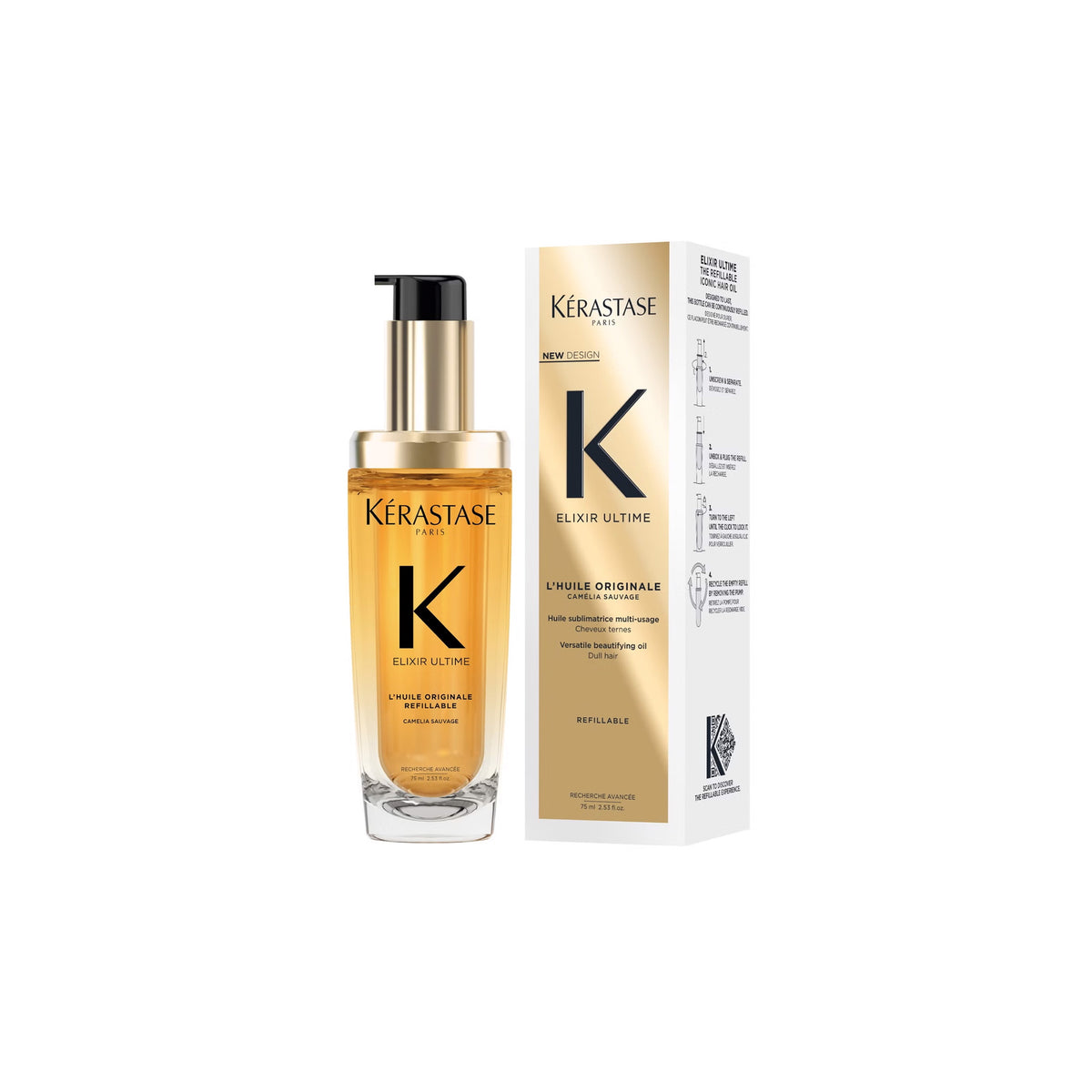 Kérastase Elixir Ultime L&#39;Huile Originale Refillable Hair Oil 75ml