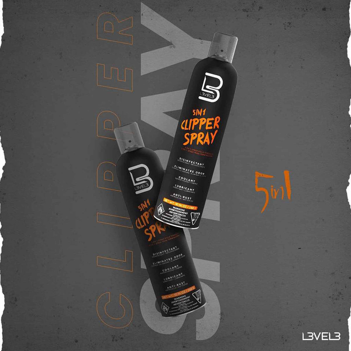 L3VEL3 5 In 1 Clipper Spray 300ml