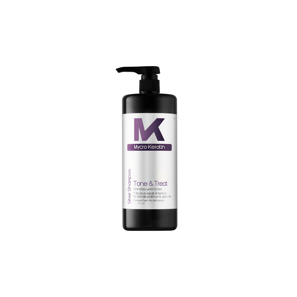 Mycro Keratin Tone&amp;Treat Silver Shampoo 1L