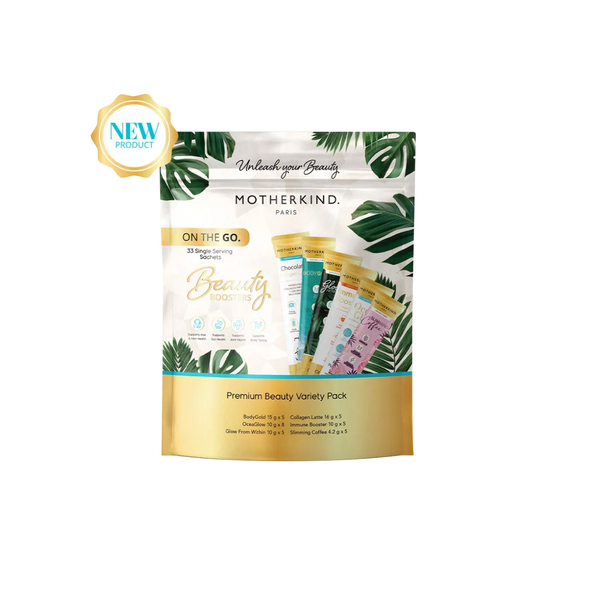 Motherkind Beauty Booster Variety Pack 33 Sachets