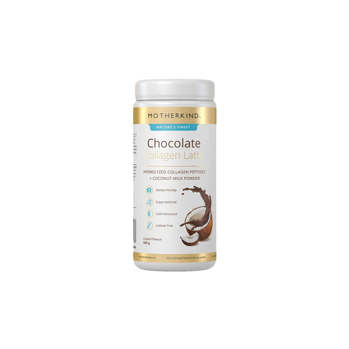 Motherkind Chocolate Collagen Latte 500g