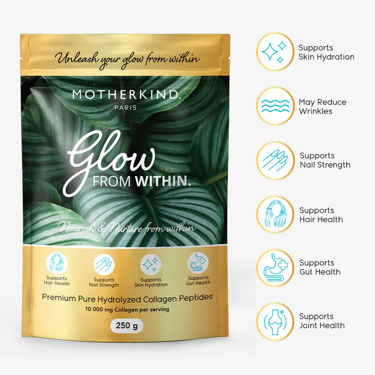 Motherkind Glow From Within Collagen Single Servings 32&#39;s