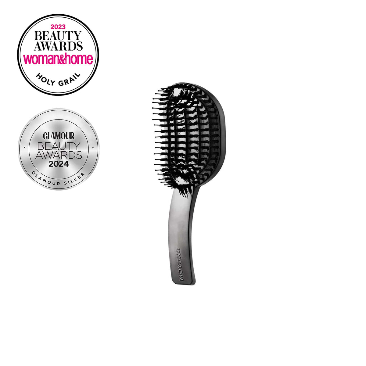 Mycro Keratin Moyoko Hailo Detangling Brush – Gun Chrome