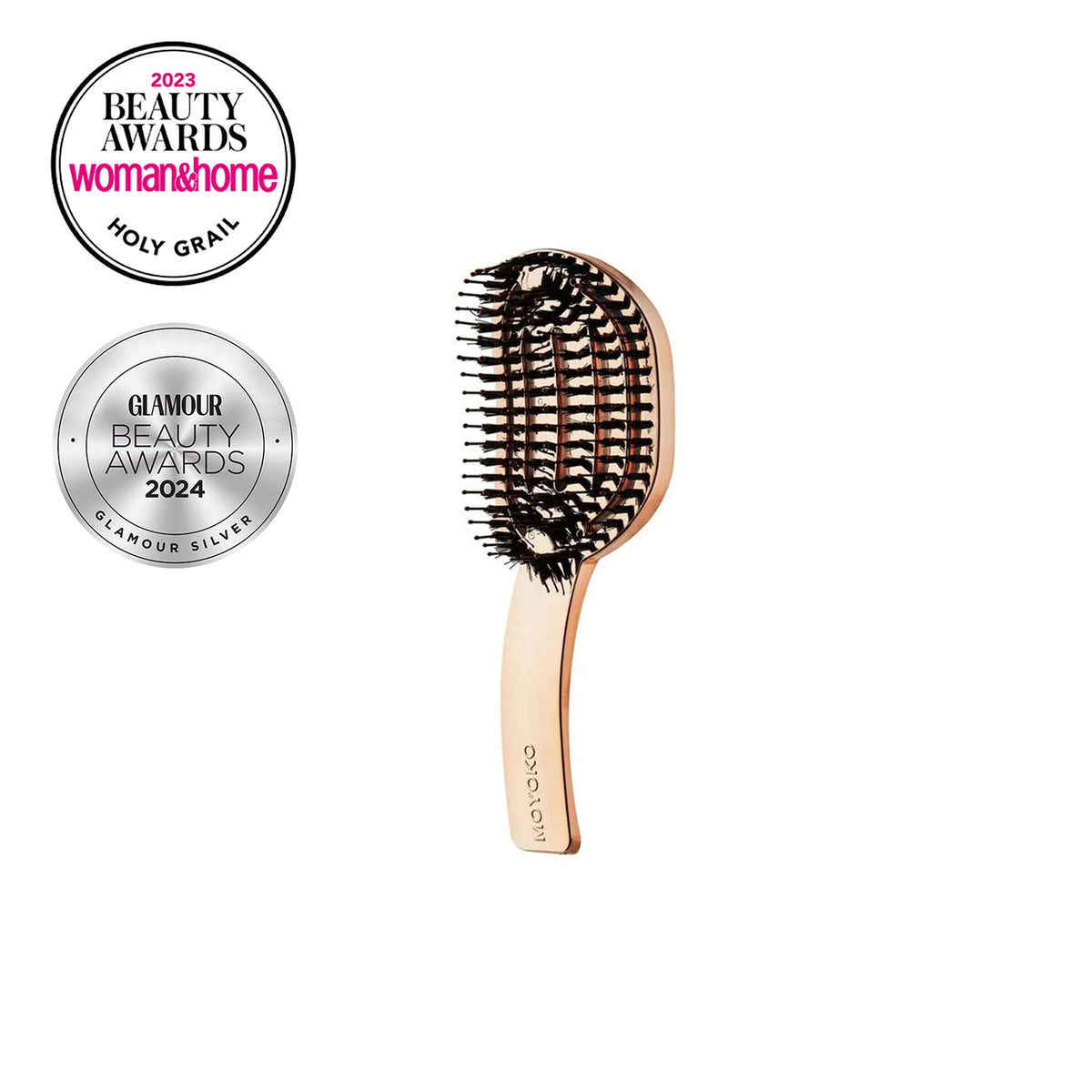 Mycro Keratin Moyoko Hailo Detangling Brush – Rose Gold Chrome