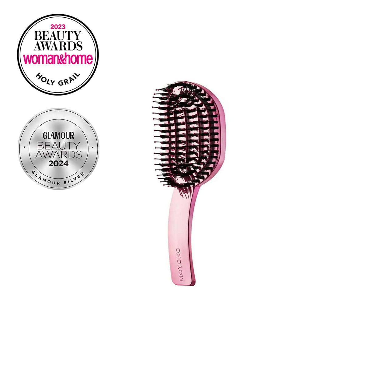 Mycro Keratin Moyoko Hailo Detangling Brush – Pink Chrome