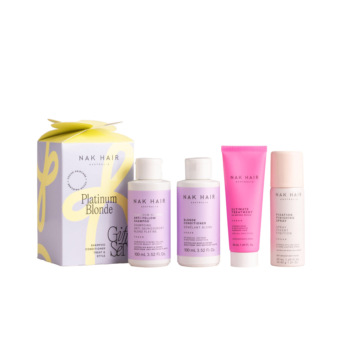 NAK Platinum Blonde Mini Holiday Gift Set