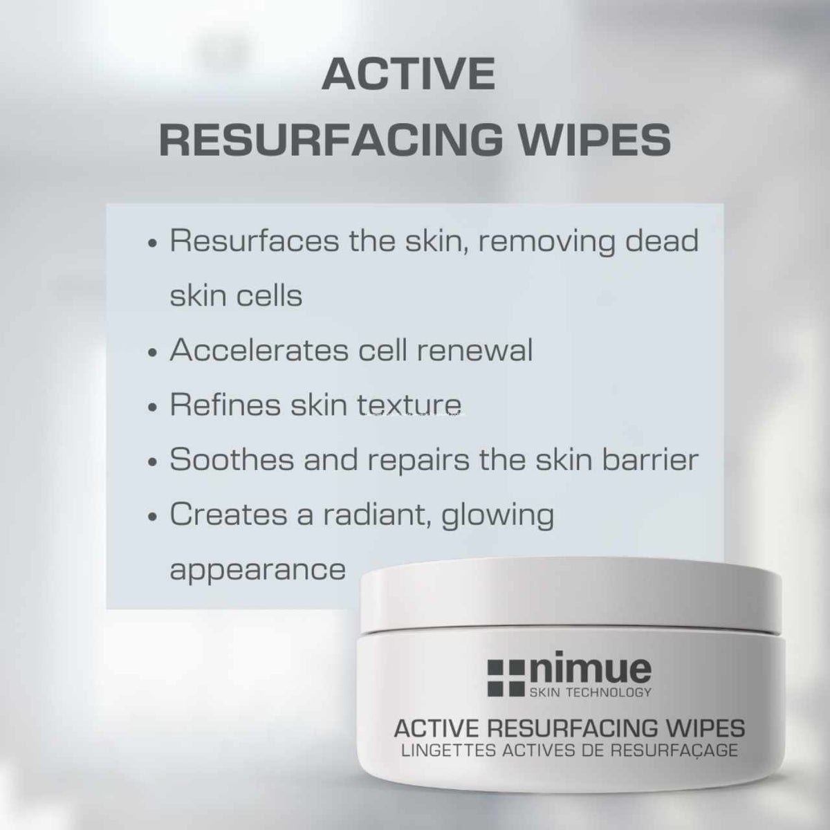 Nimue Active Resurfacing Wipes 30&#39;s