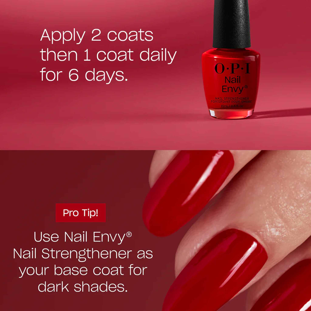 O.P.I Nail Envy - Big Apple Red 15ml