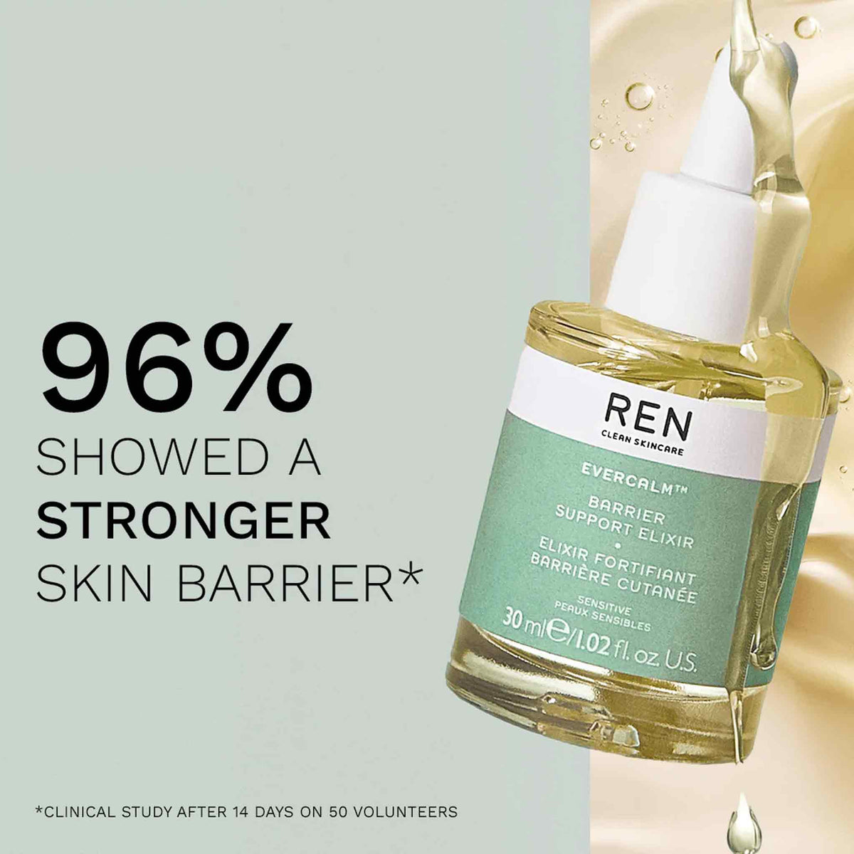 REN EverCalm Barrier Support Elixer 30ml