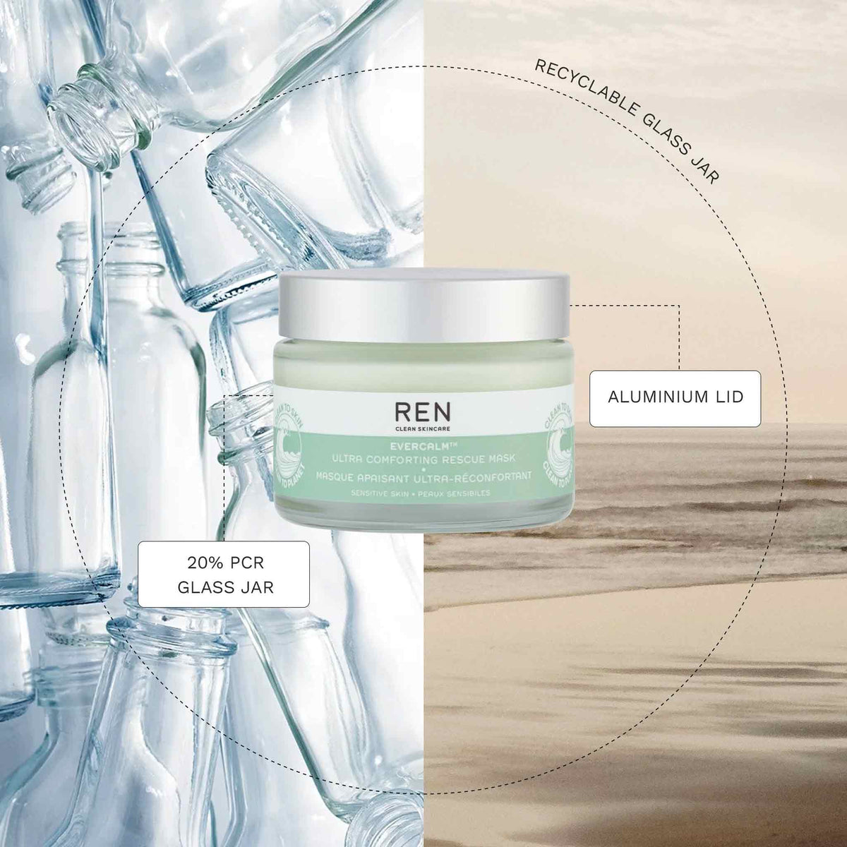 REN EverCalm Ultra Comforting Rescue Mask 50ml