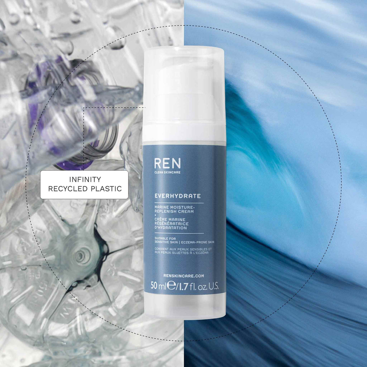 REN EverHydrate Marine Moisture Replenish Cream 50ml