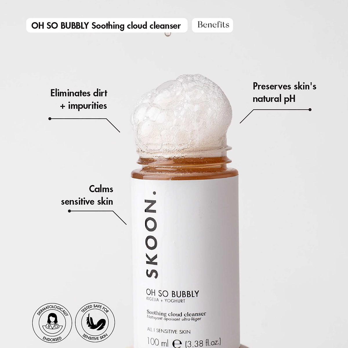 Skoon OH SO BUBBLY Soothing Cloud Cleanser 100ml