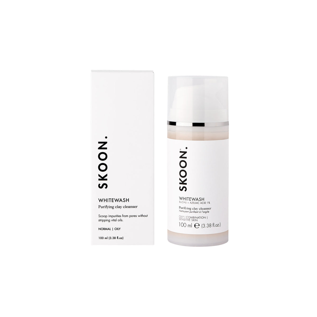 Skoon WHITEWASH Purifying Clay Cleanser 100ml