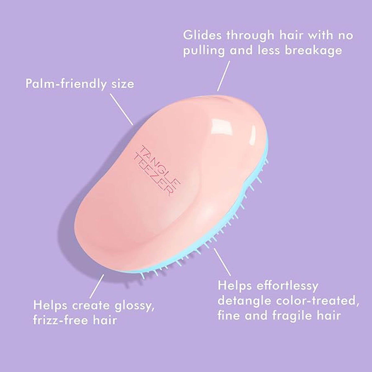 Tangle Teezer The Original Fine &amp; Fragile Coral Blue