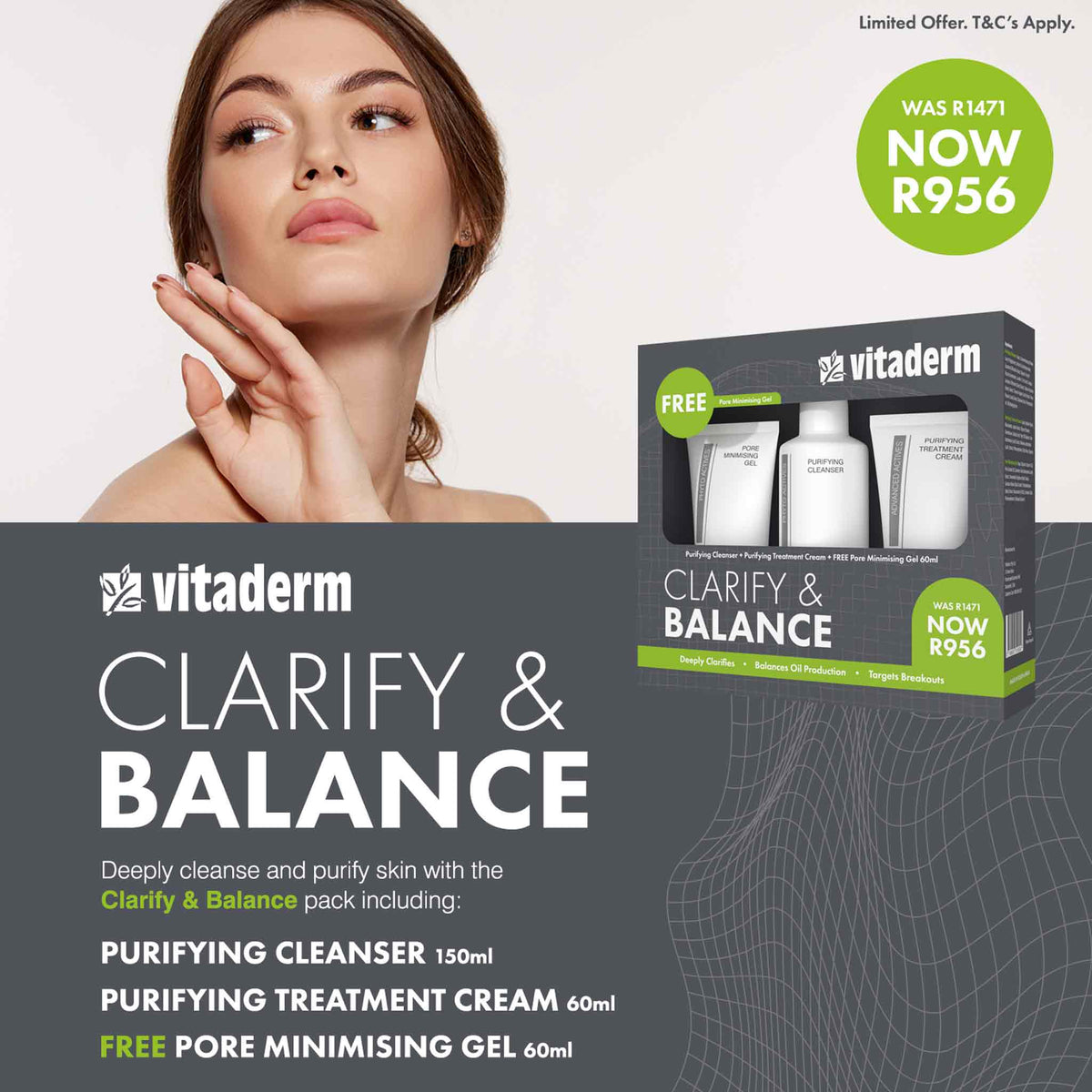 Vitaderm Clarify &amp; Balance Pack