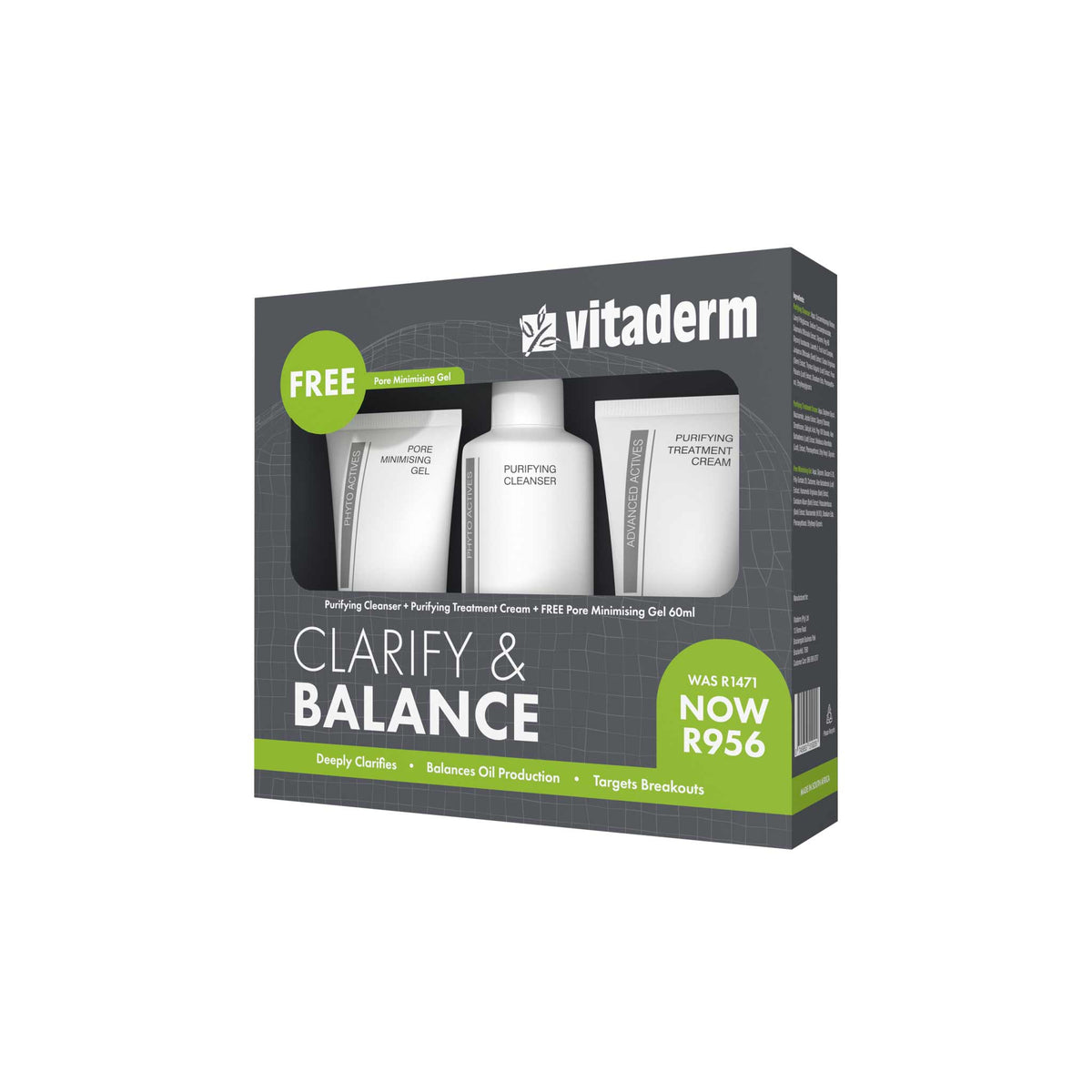 Vitaderm Clarify &amp; Balance Pack